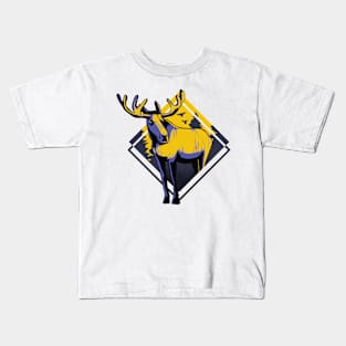 Cool Wilderness Moose Kids T-Shirt